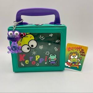 Vintage Keroppi Snap Box and Sticker